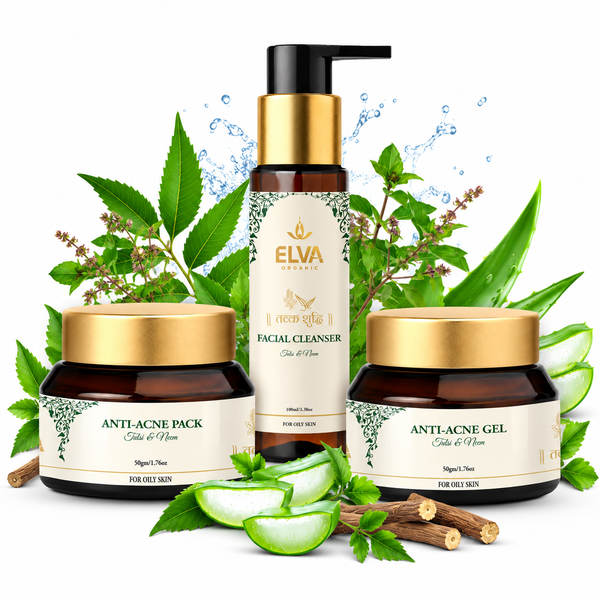 Tvak-Shuddhi Anti-Acne Combo | Cleanser, Pack & Gel