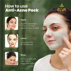 How to use ELVA ORGANIC Anti-Acne Pack, a Multani Mitti face pack for oily and acne-prone skin
